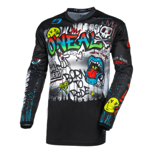 Maillot MX, VTT, BMX (element rancid noir, blanc) O'NEAL